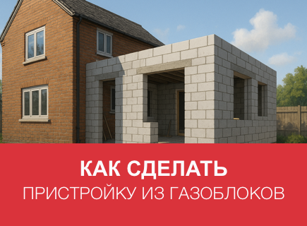 Переоборудование старого дома: пристройка из газоблоков в Московской области